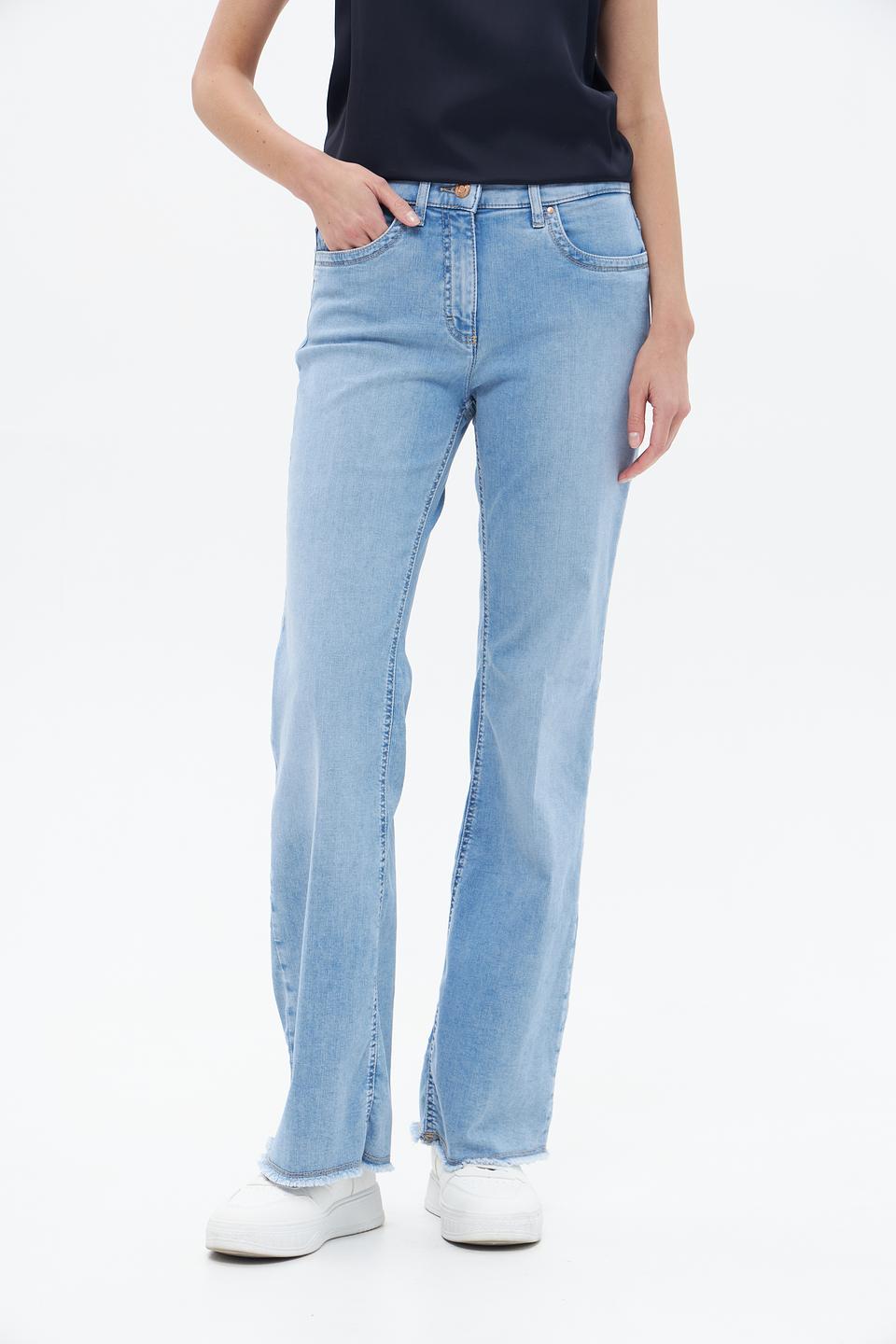 Джинсы ZRS клеш голубые