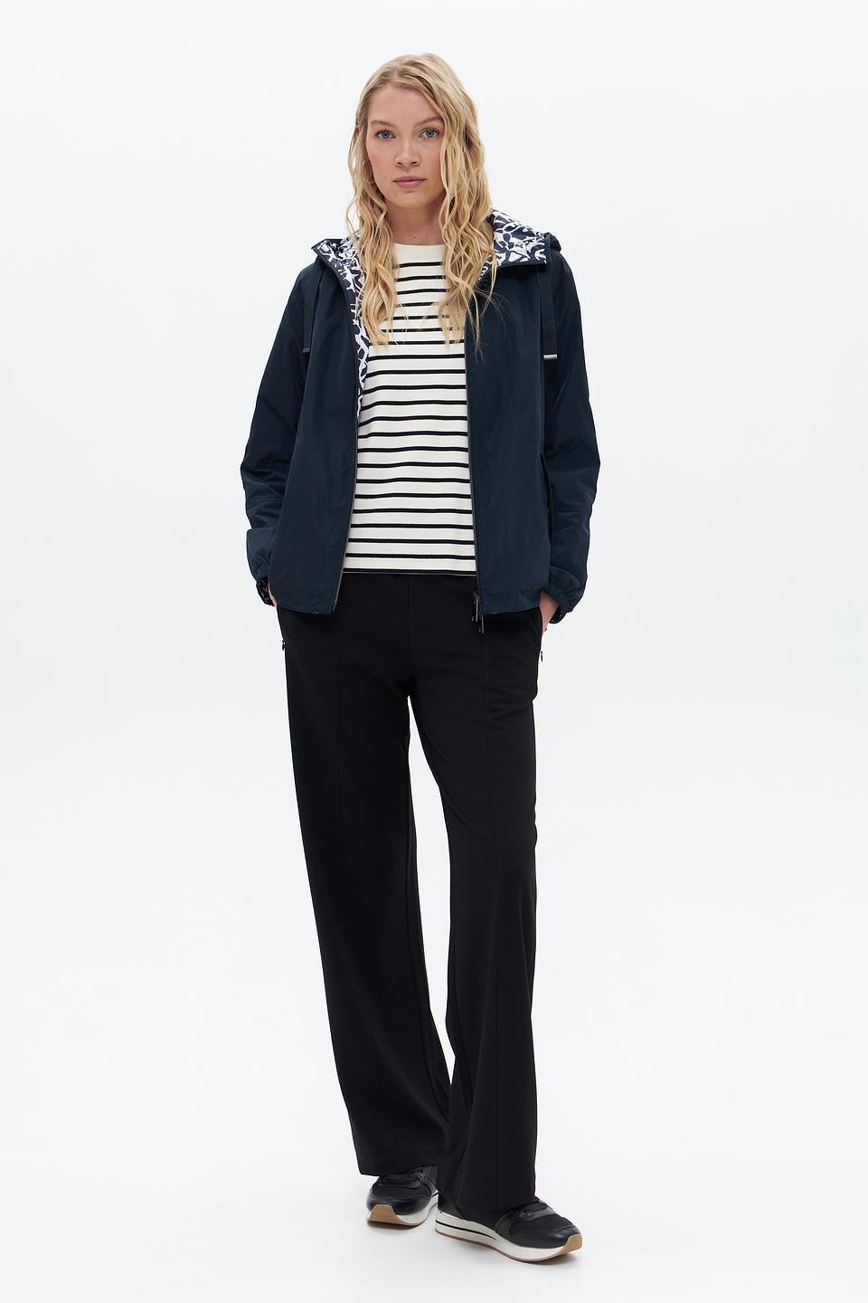 Куртка Lebek с капюшоном синяя