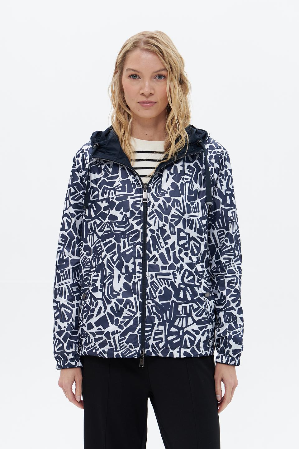 Куртка Lebek с капюшоном синяя