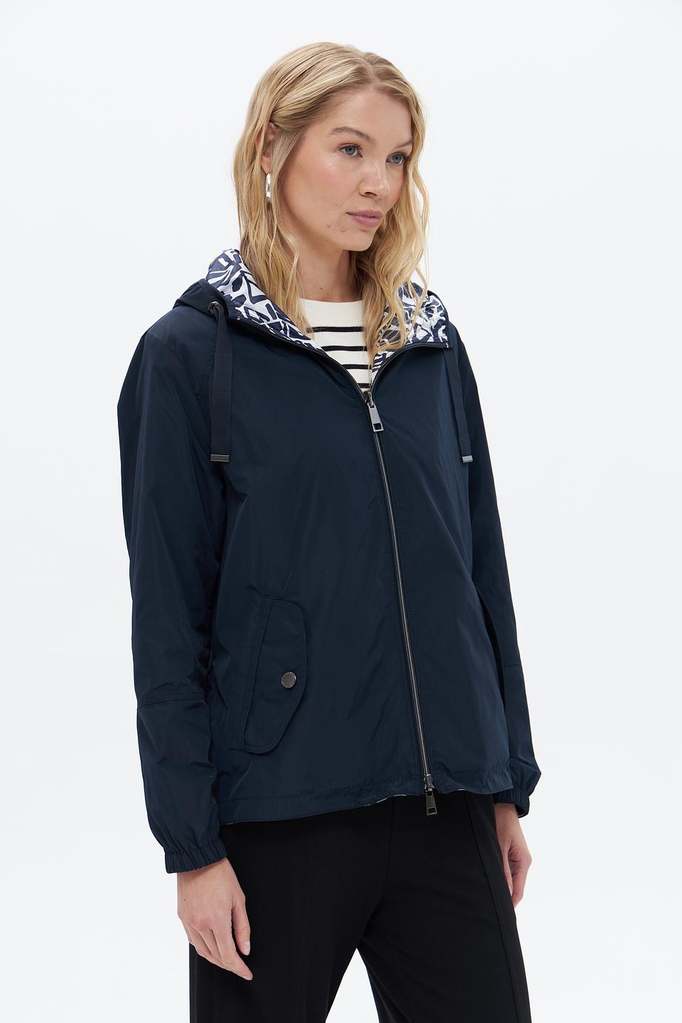 Куртка Lebek с капюшоном синяя