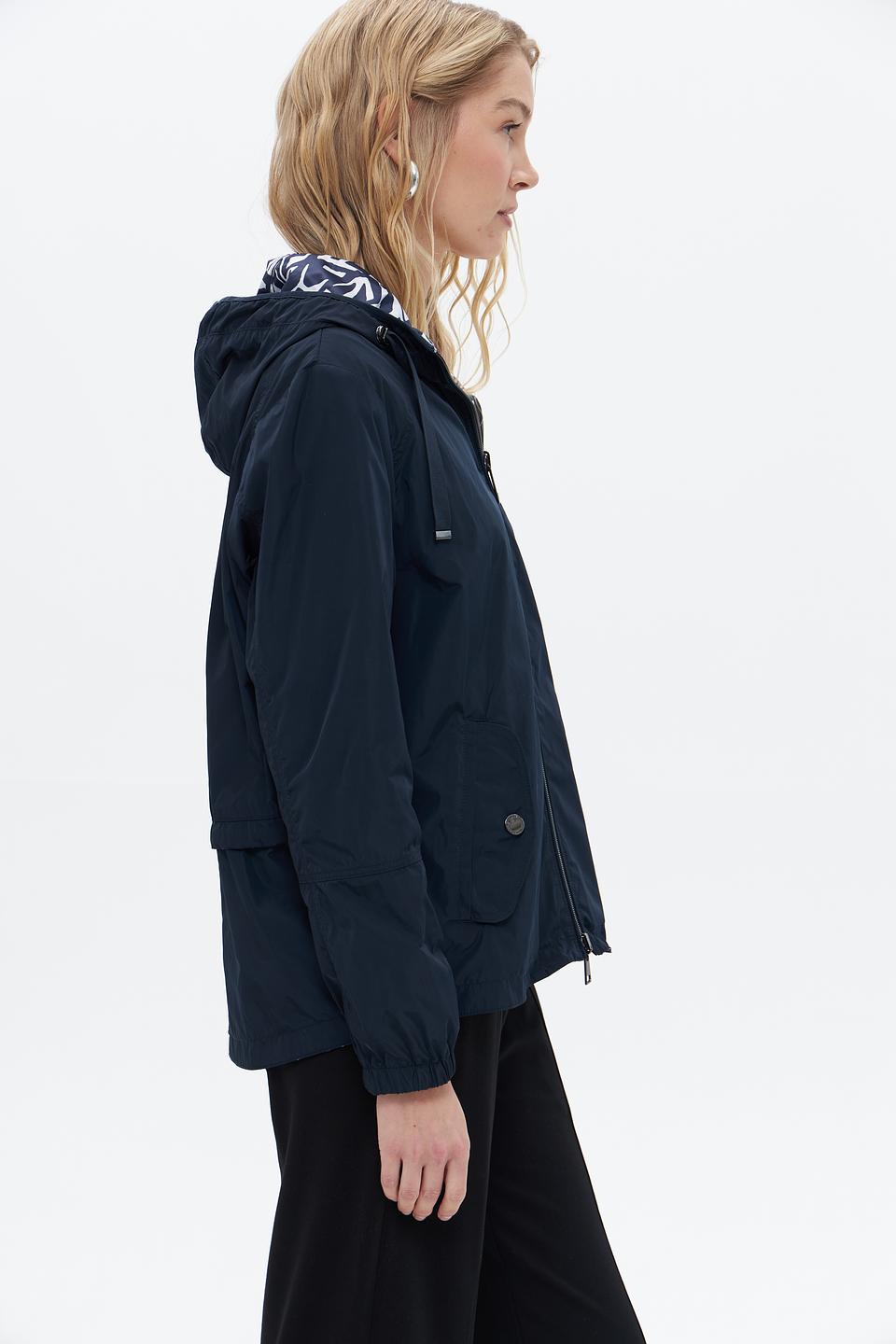 Куртка Lebek с капюшоном синяя