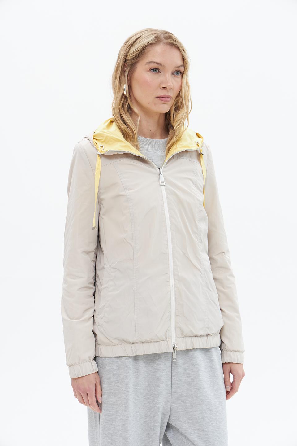 Куртка Lebek с капюшоном жёлтая