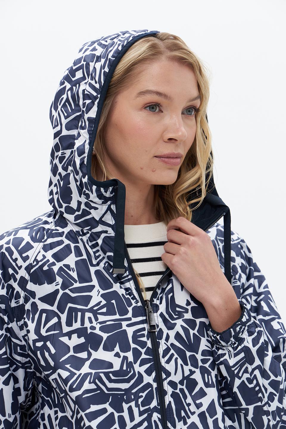 Куртка Lebek с капюшоном синяя