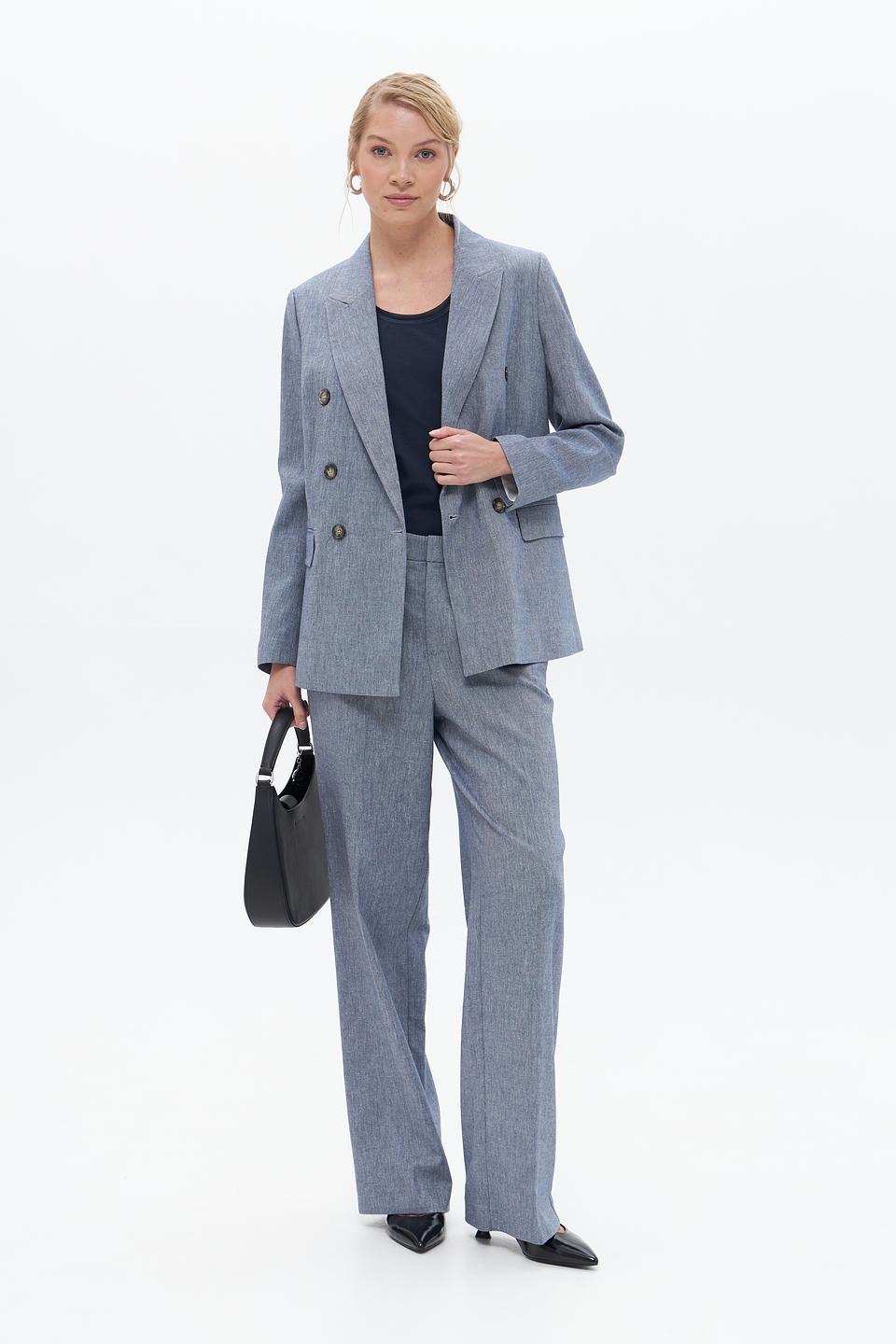 Жакет Oui приталенный серый