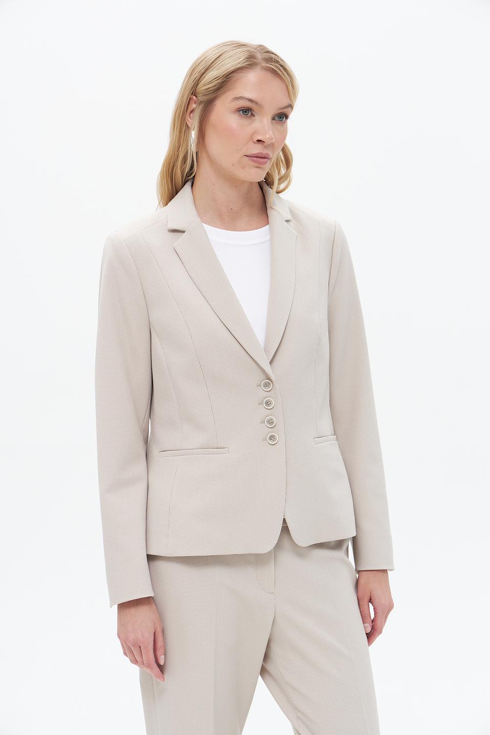 Жакет Bianca приталенный бежевый