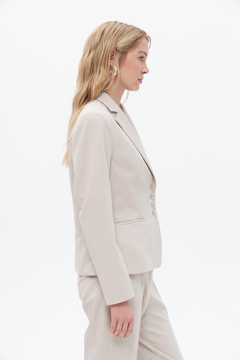 Жакет Bianca приталенный бежевый