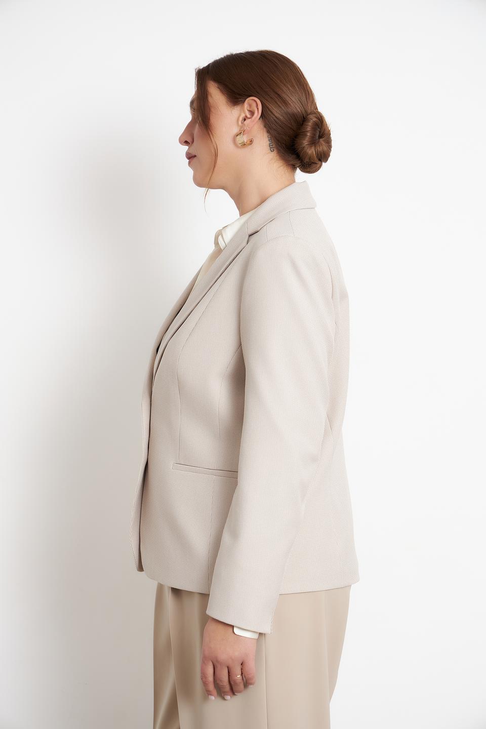 Жакет Bianca приталенный бежевый