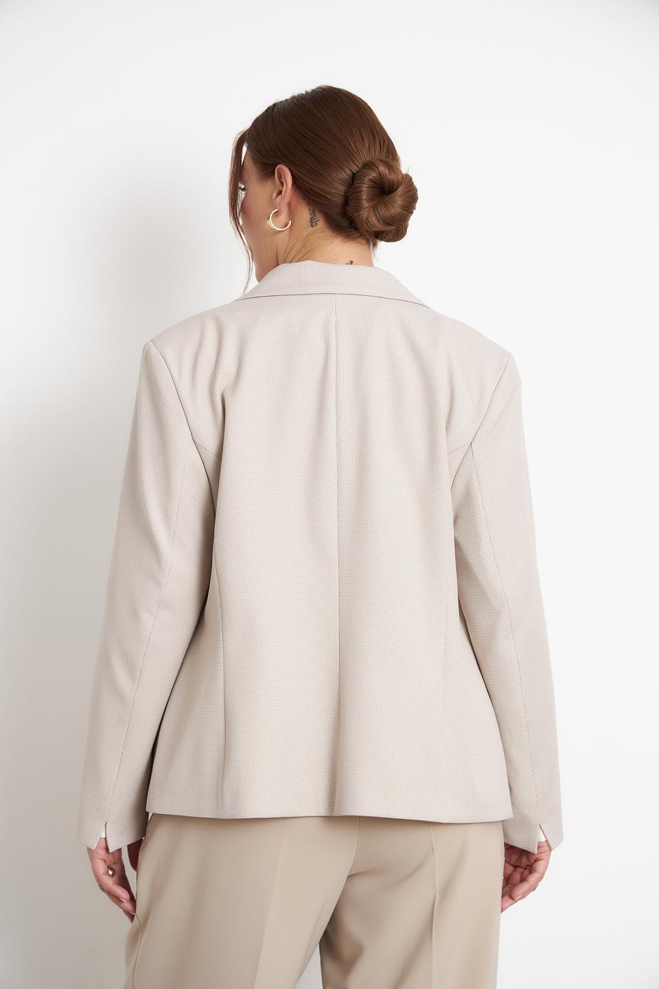 Жакет Bianca приталенный бежевый