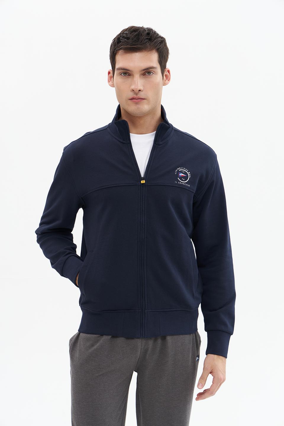 Кардиган Granchio синий с логотипом
