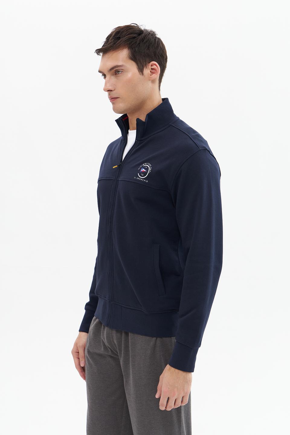 Кардиган Granchio синий с логотипом