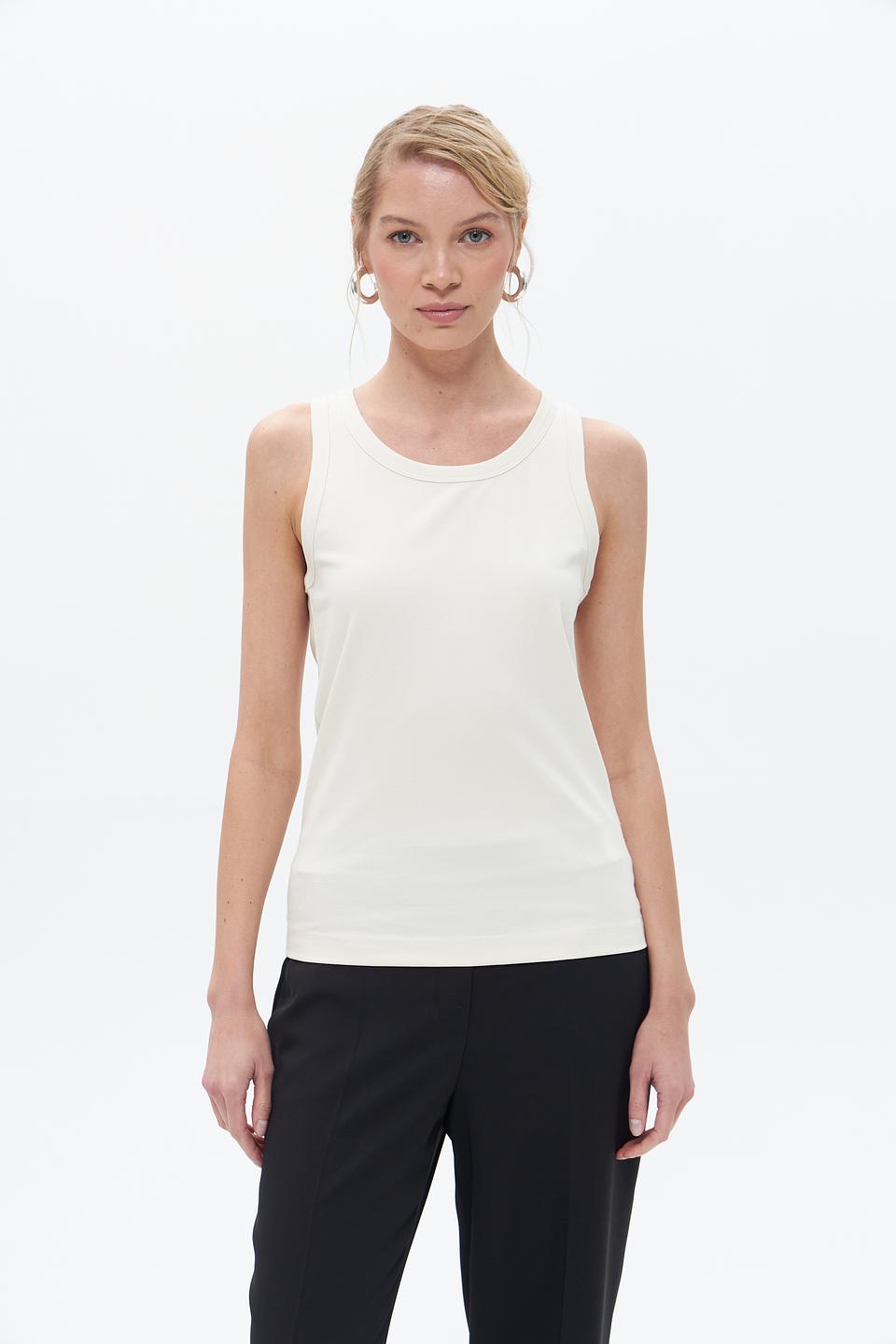 Майка-топ UNQ женская бежевая