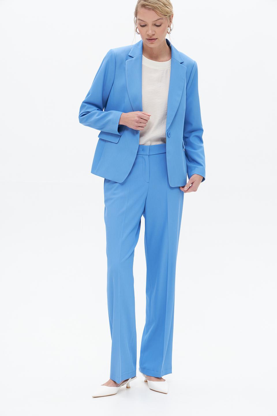 Жакет Bianca голубой приталенный