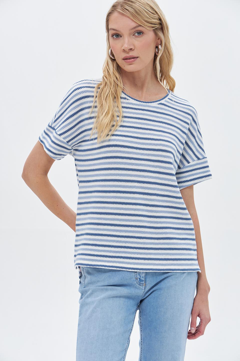 Пуловер Rabe collection в полоску