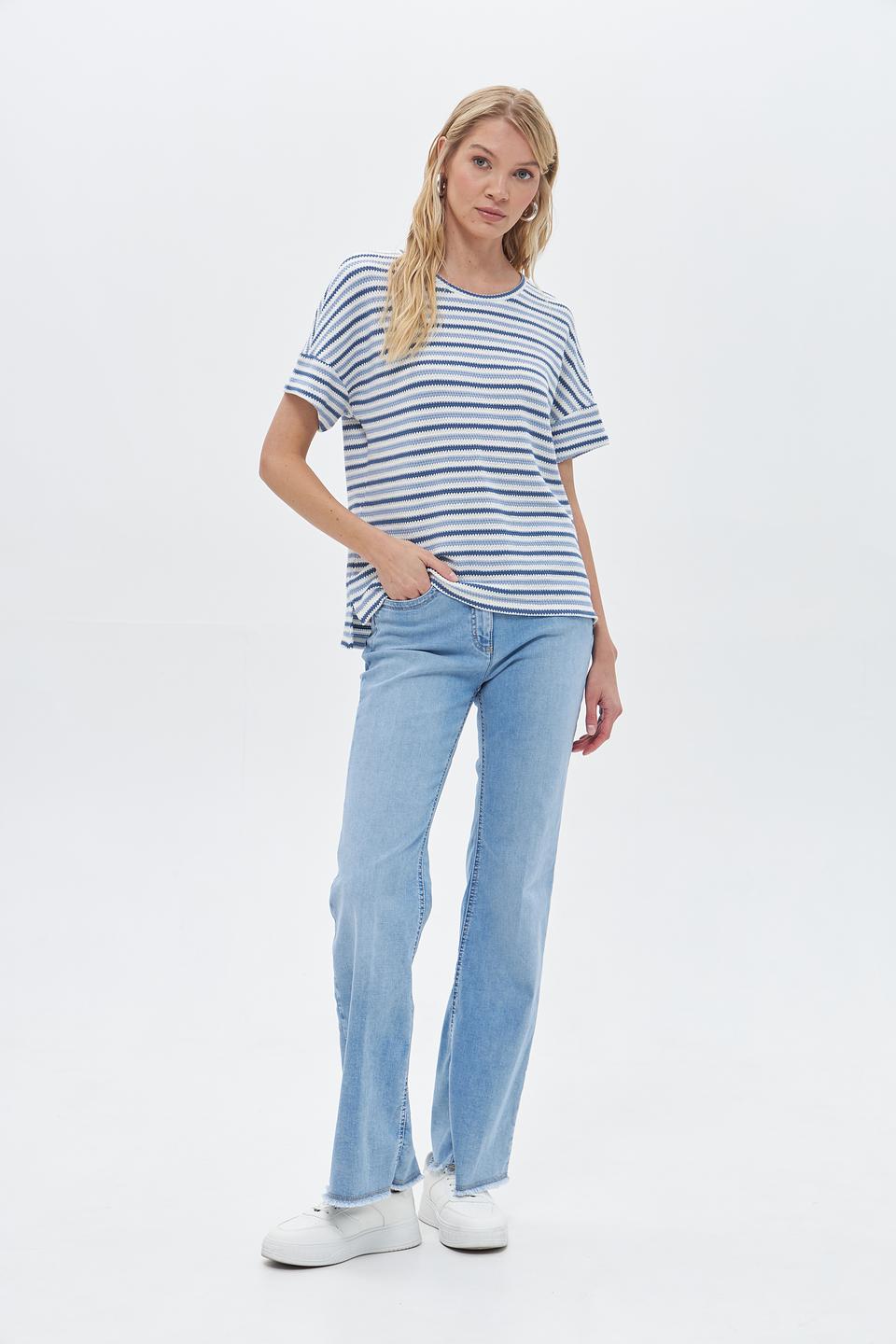 Пуловер Rabe collection в полоску