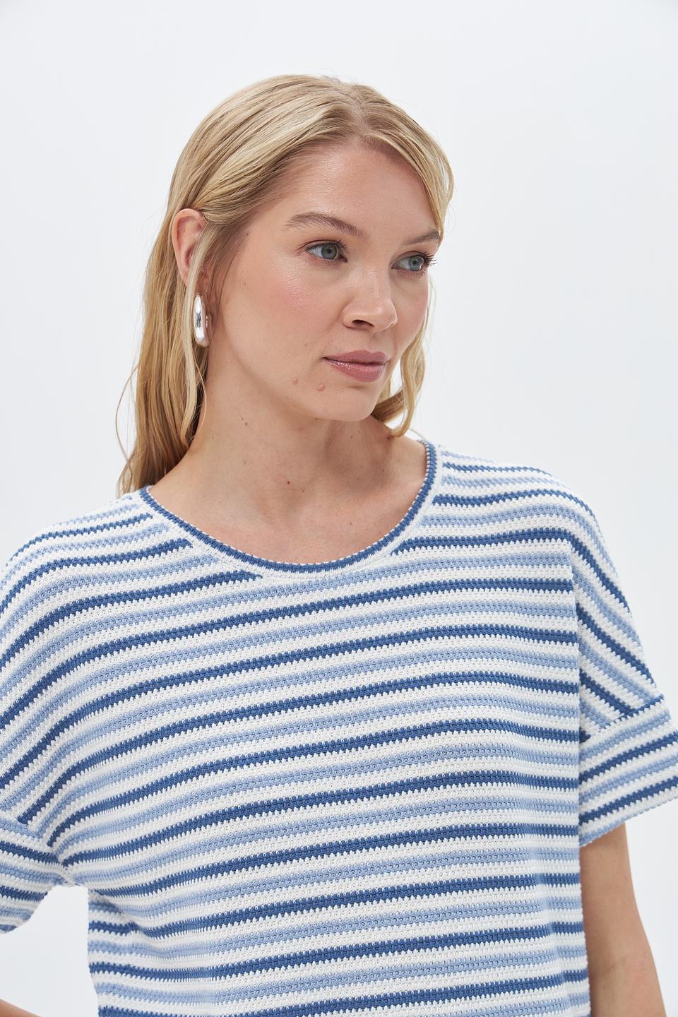 Пуловер Rabe collection в полоску