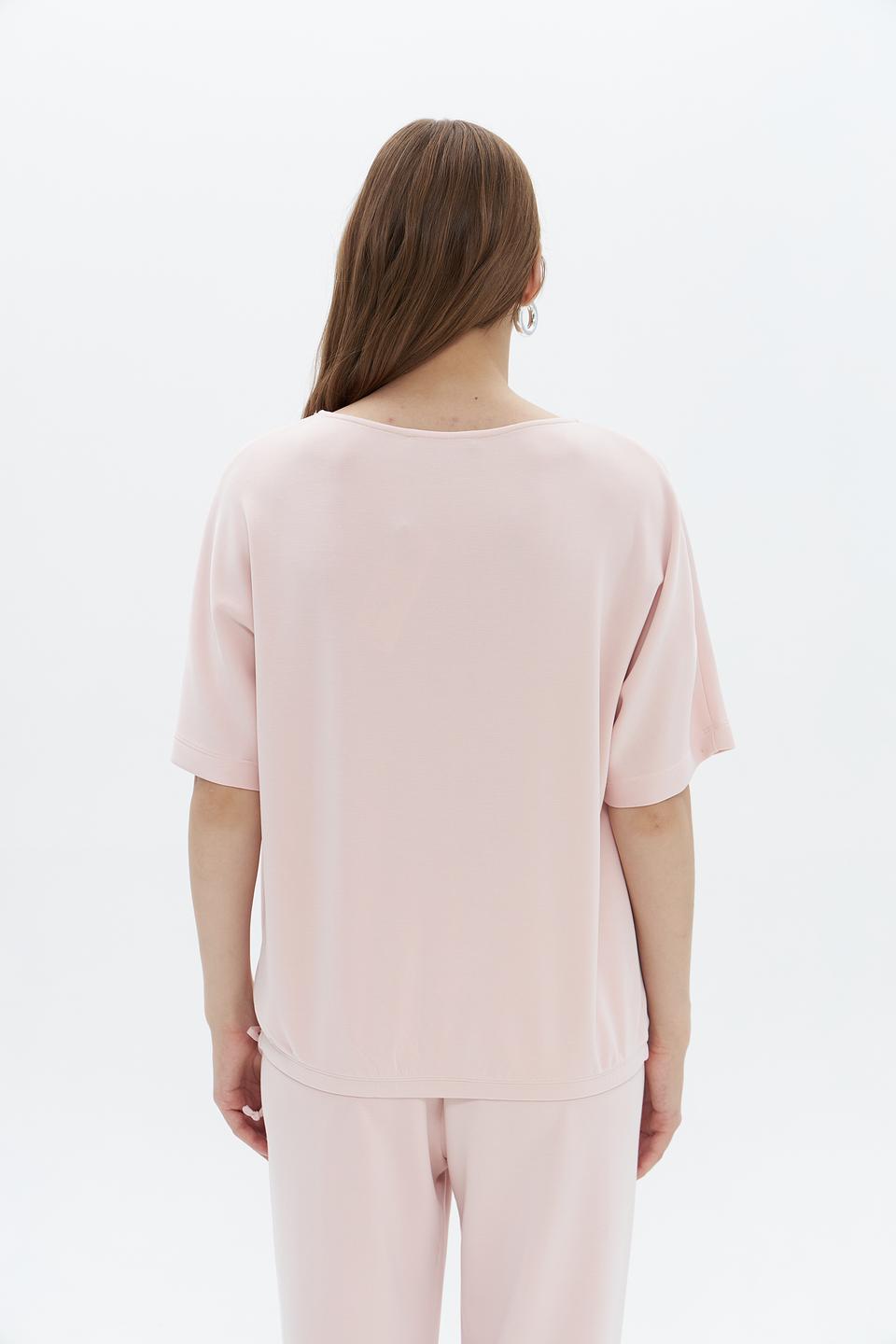 Пуловер Oui женский нежно-розовый