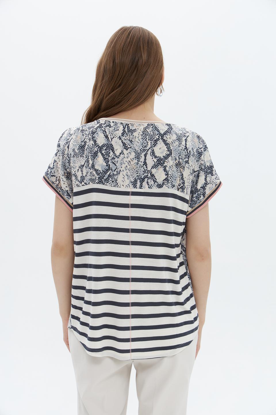 Блуза Oui с принтом reptile