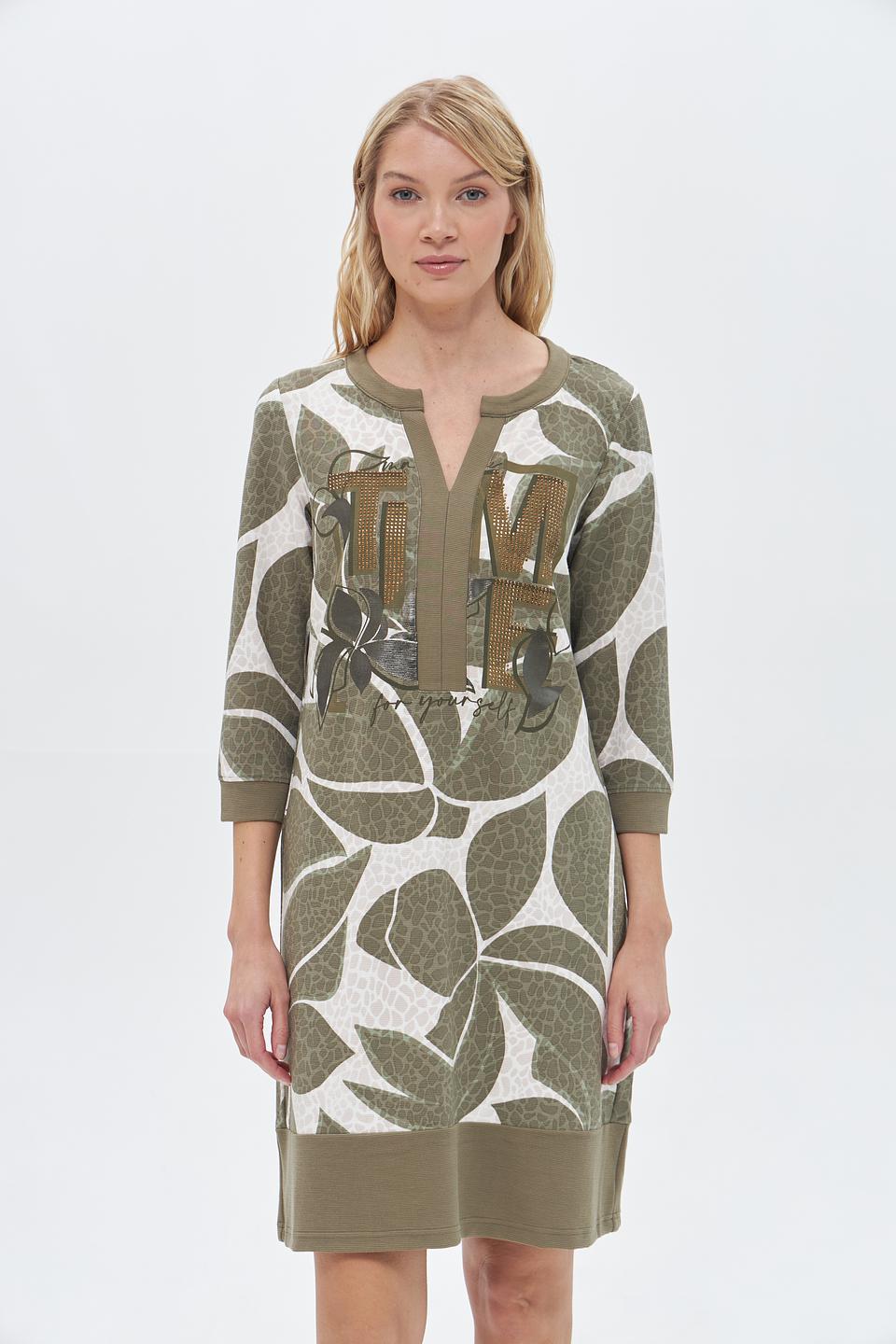 Платье Betty Barclay с принтом хаки