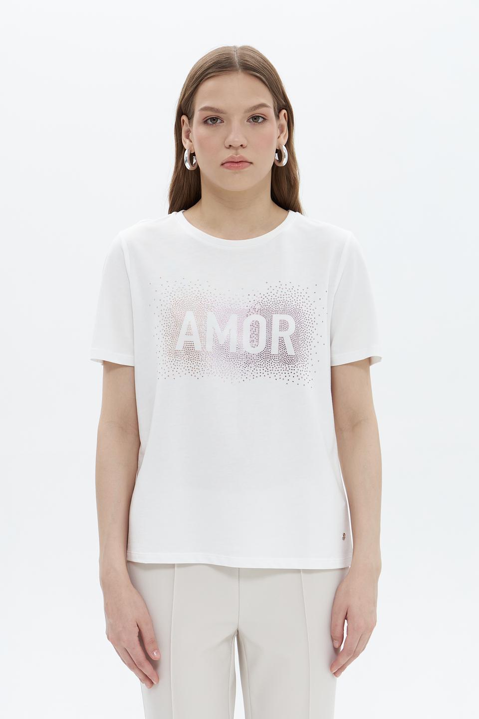 Футболка Monari с надписью AMOR