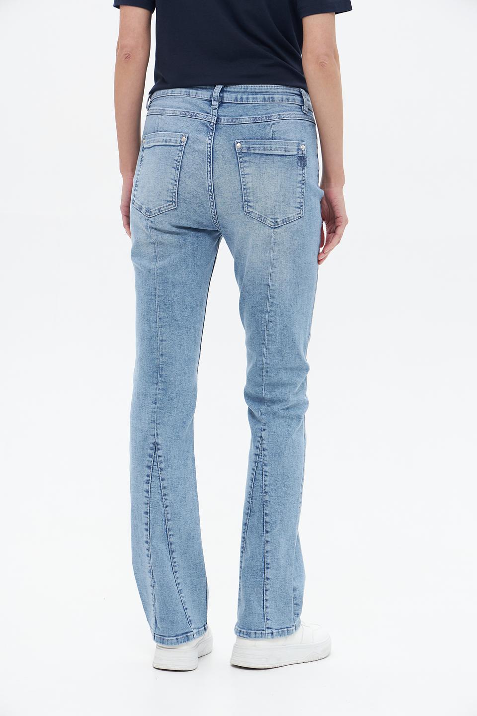 Джинсы Monari с вышивкой голубые