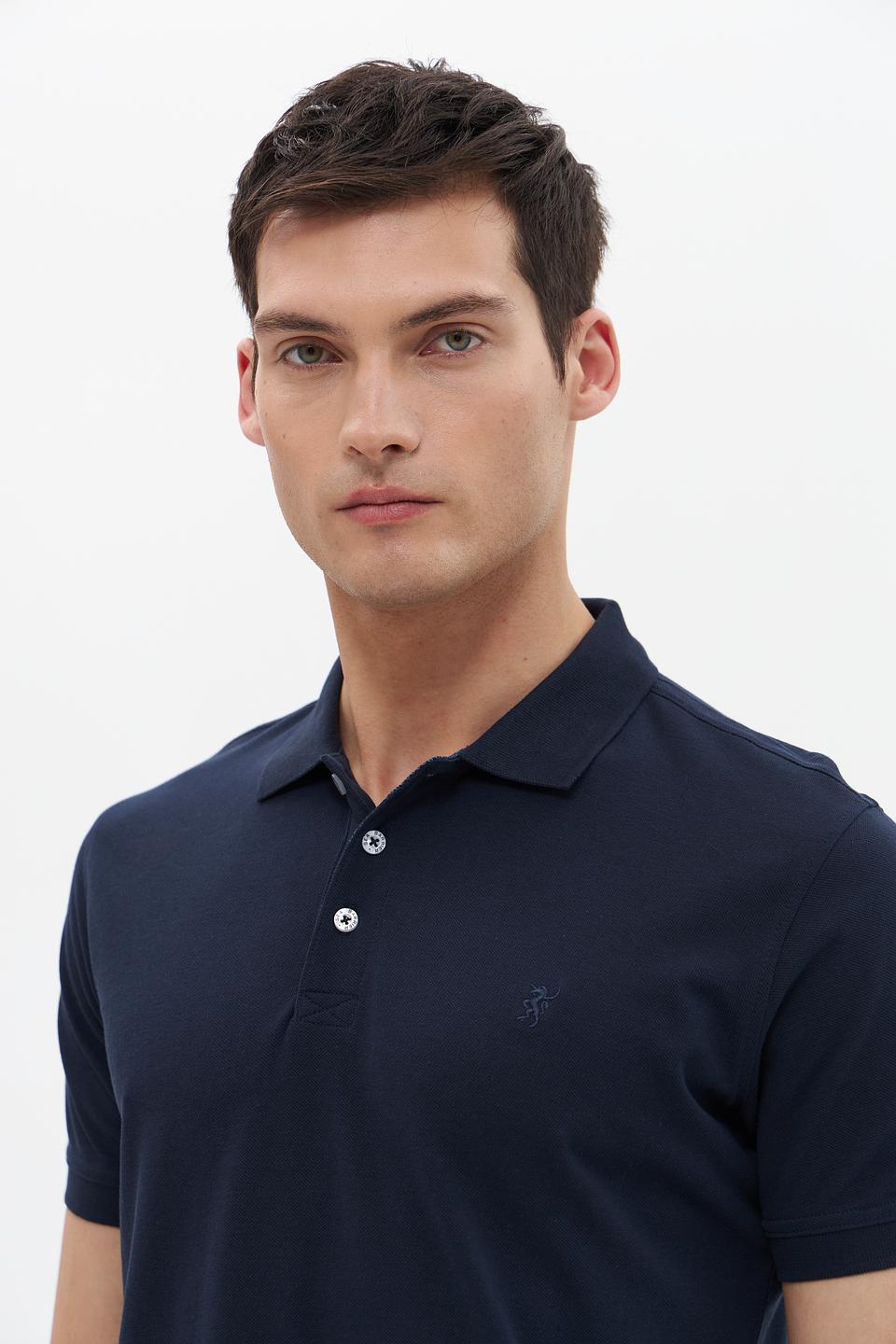 Поло Sea Barrier мужское тёмно-синее