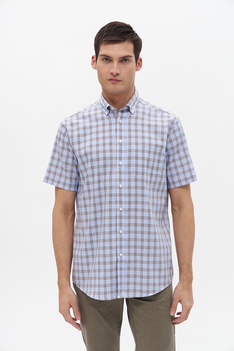 Рубашка кр-рукав Seidensticker в клетку