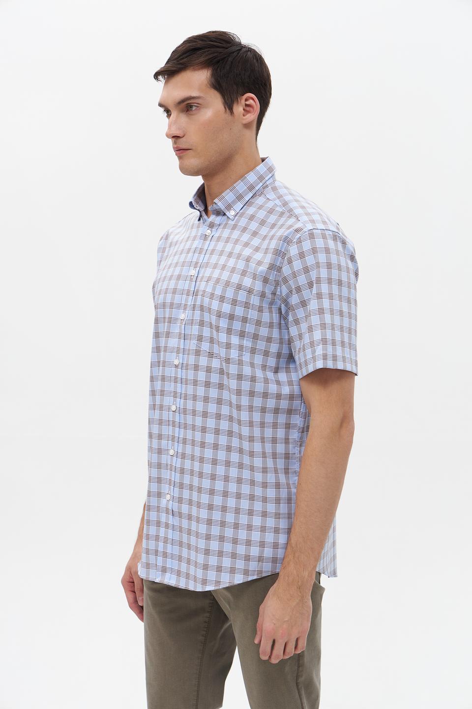 Рубашка кр-рукав Seidensticker в клетку