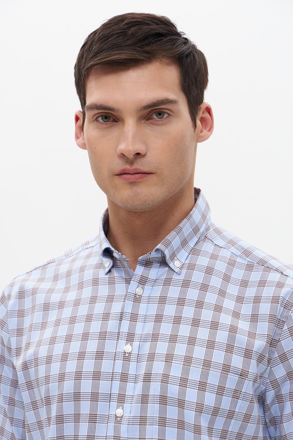 Рубашка кр-рукав Seidensticker в клетку