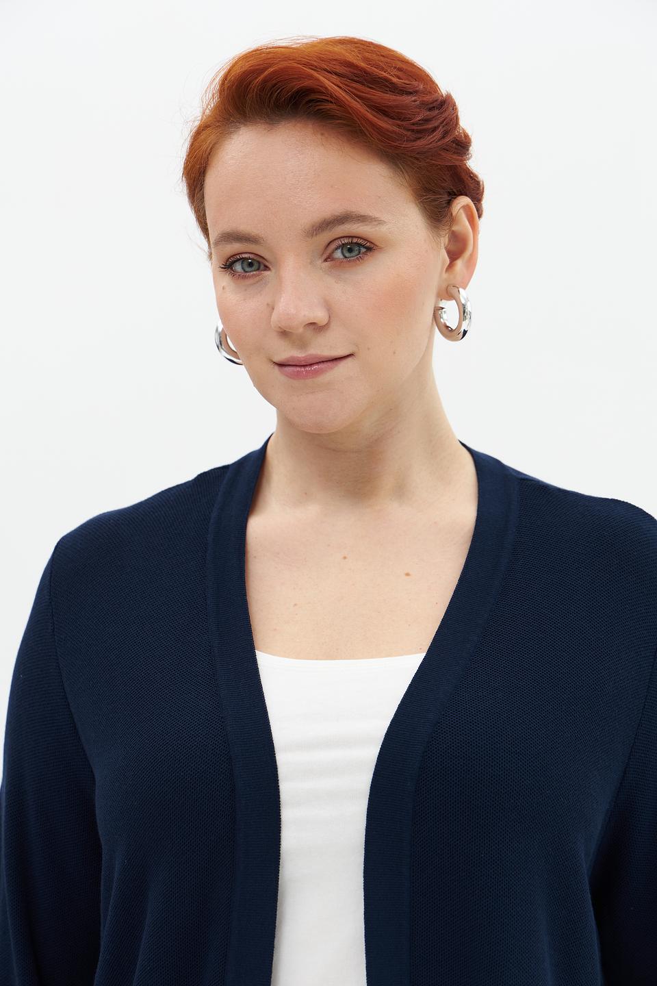 Жакет Gollehaug вязаный тёмно-синий