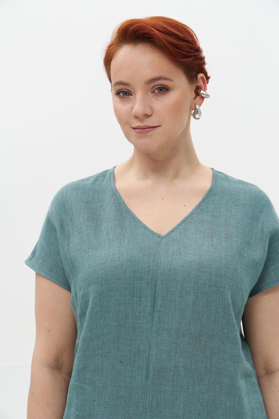 Платье Electra style льняное мятное