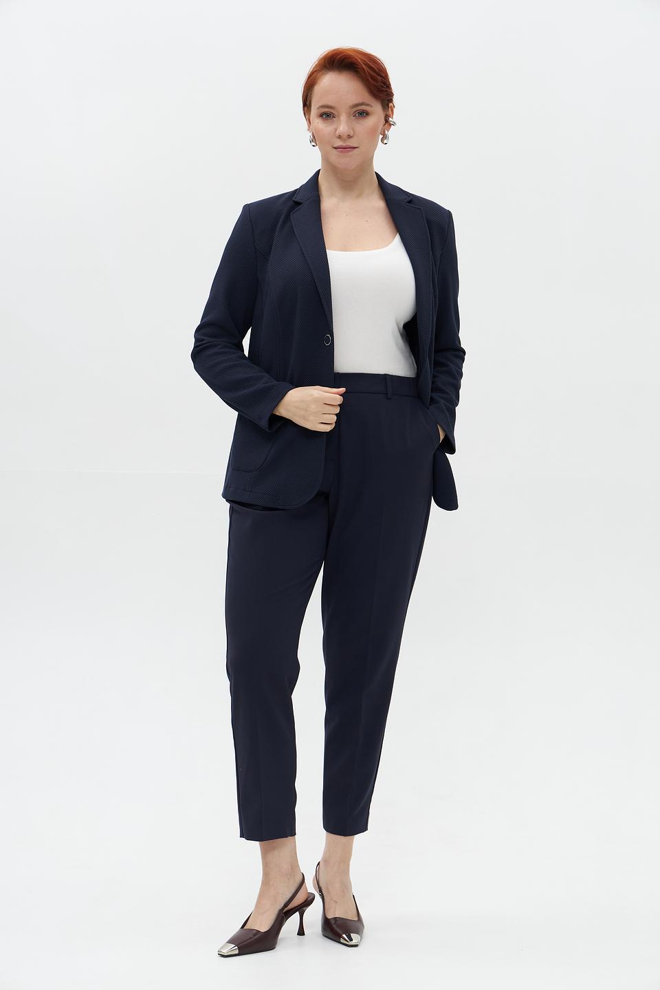 Брюки классические Samoon темно-синие