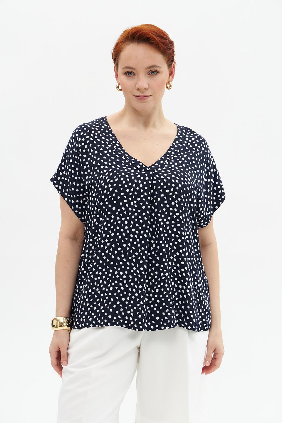 Блузка Samoon в горошек