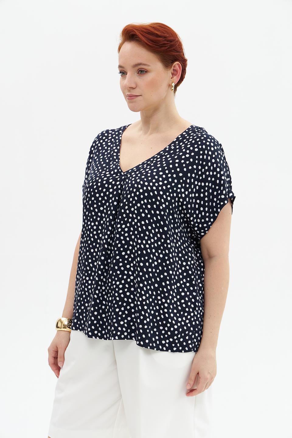 Блузка Samoon в горошек