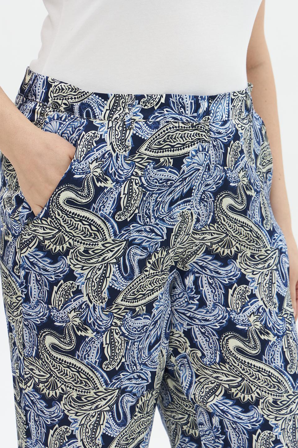 Брюки Bugatti с принтом пейсли