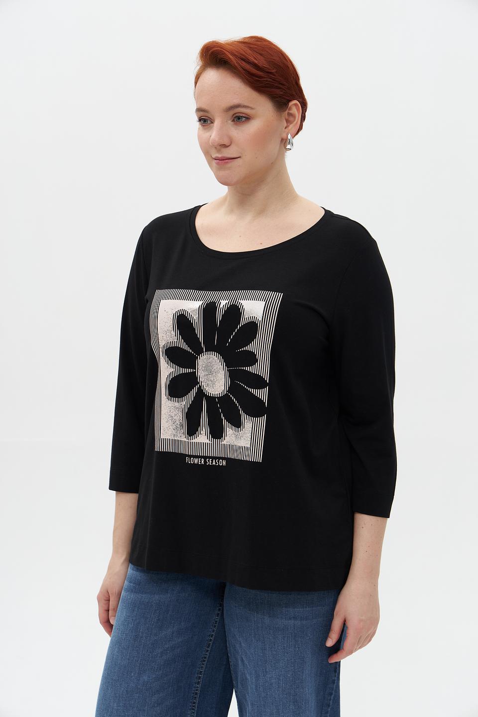 Лонгслив Via Appia с цветком