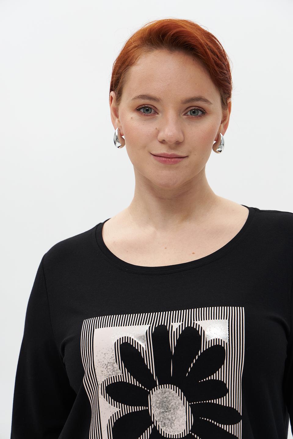 Лонгслив Via Appia с цветком