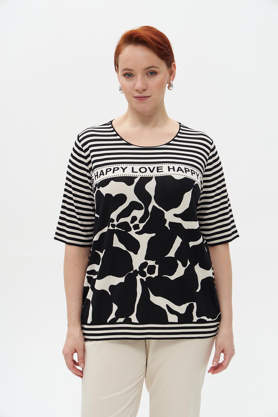 Футболка Via Appia с цветочным принтом