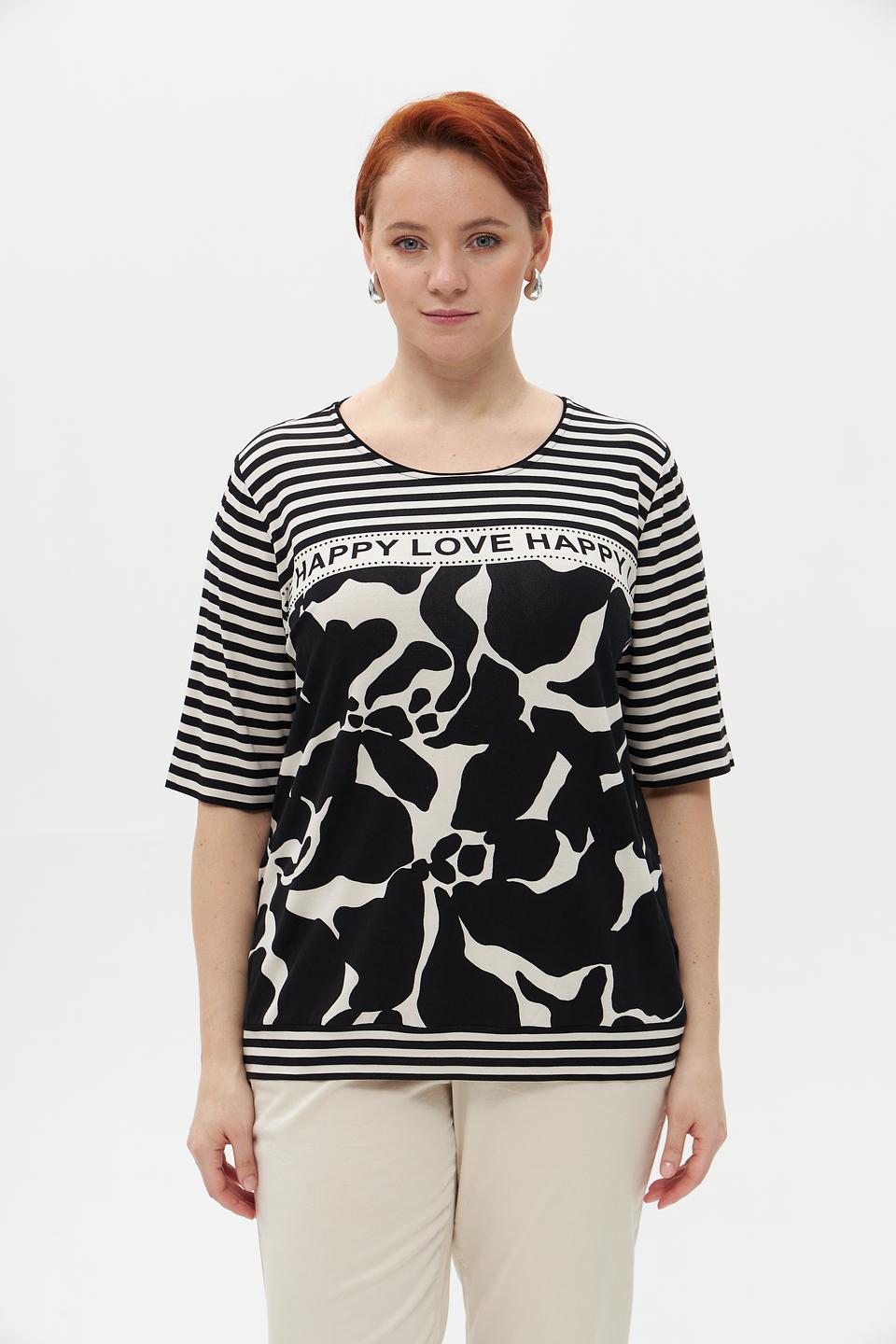 Футболка Via Appia с цветочным принтом