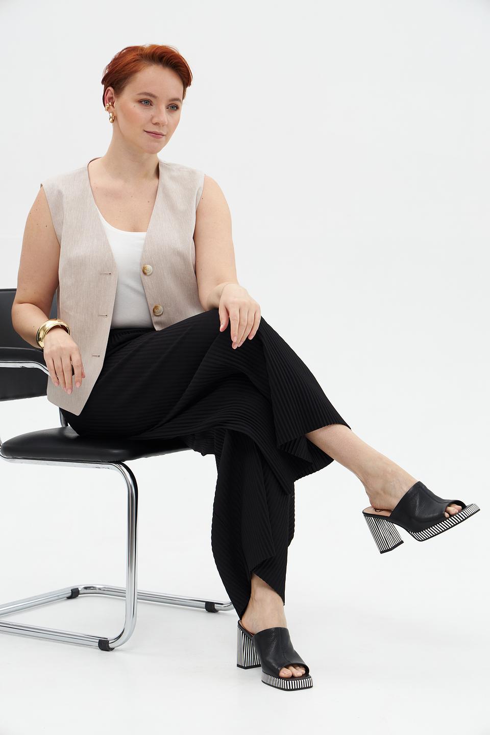 Брюки палаццо Via Appia чёрные