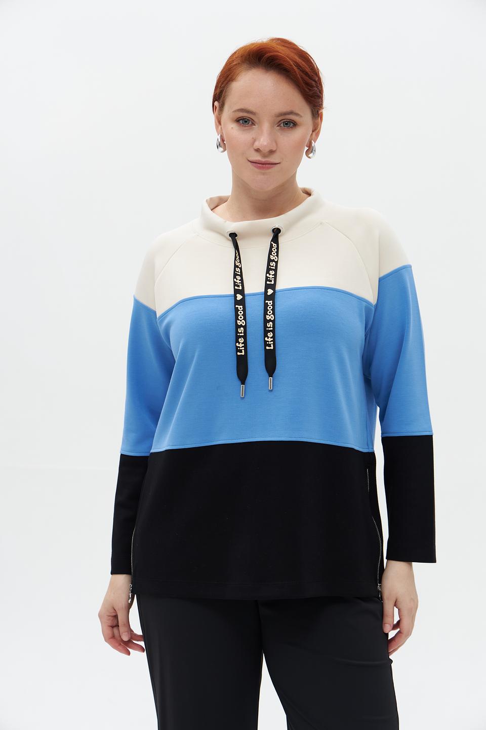 Пуловер Via Appia колор-блок