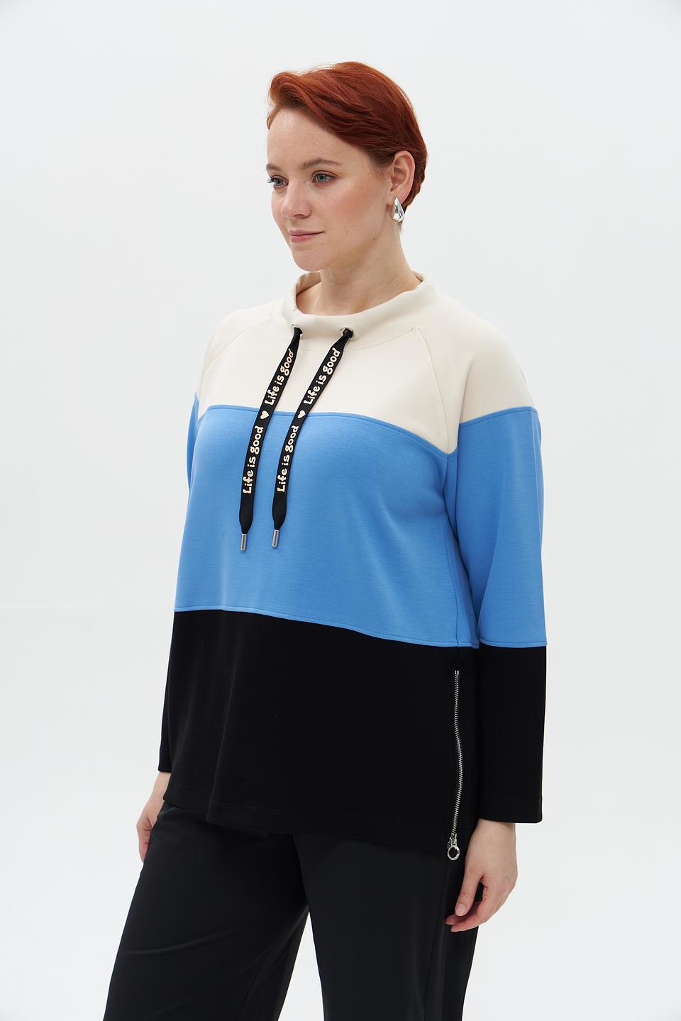 Пуловер Via Appia колор-блок