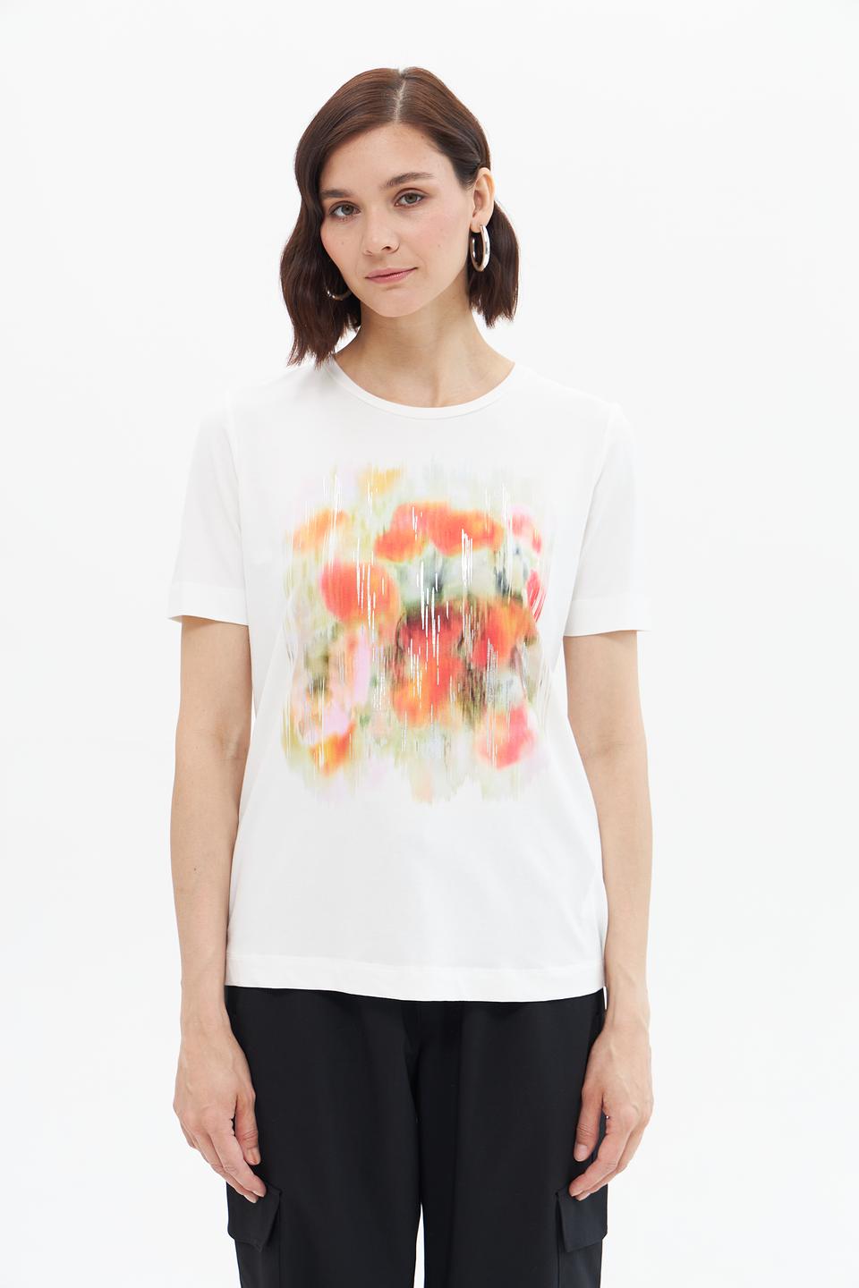 Футболка Gerry Weber с принтом белый