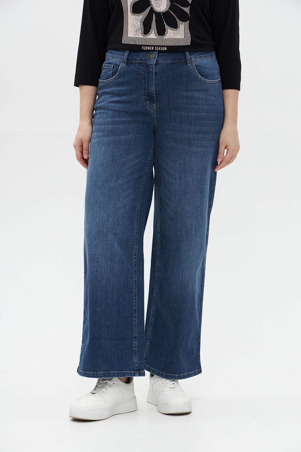 Джинсы Frapp клеш синие