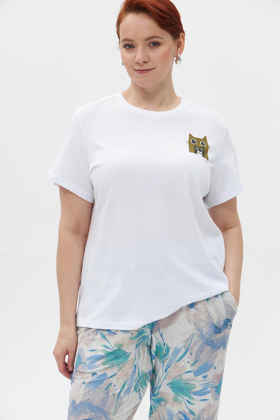 Футболка Catnoir с принтом