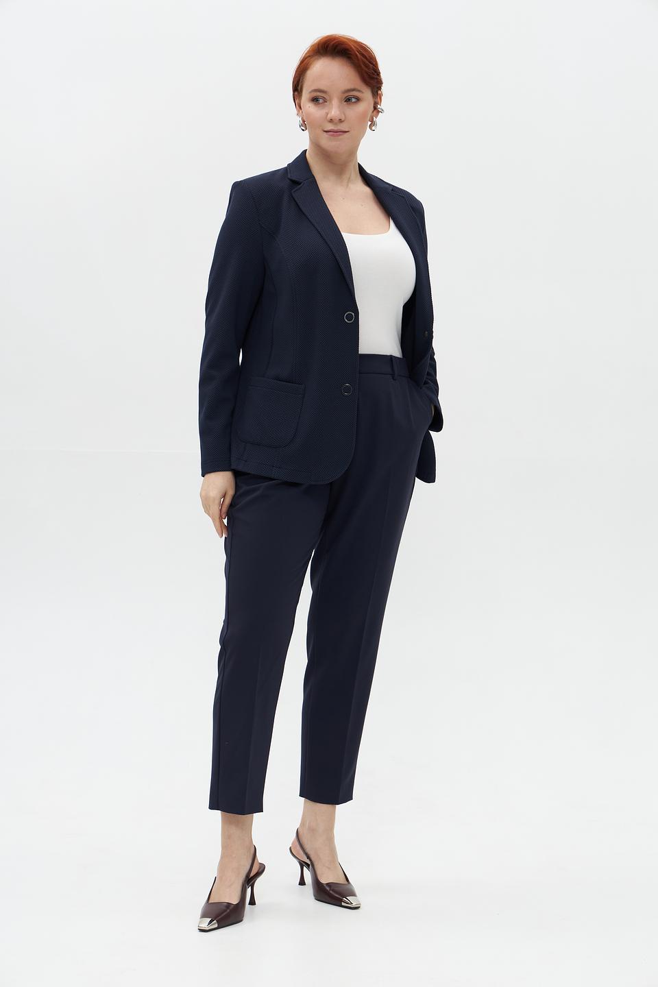 Жакет Lebek приталенный тёмно-синий