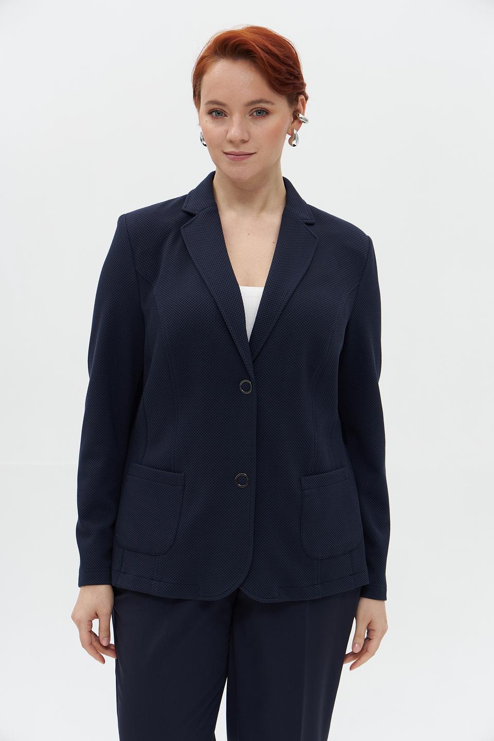 Жакет Lebek приталенный тёмно-синий