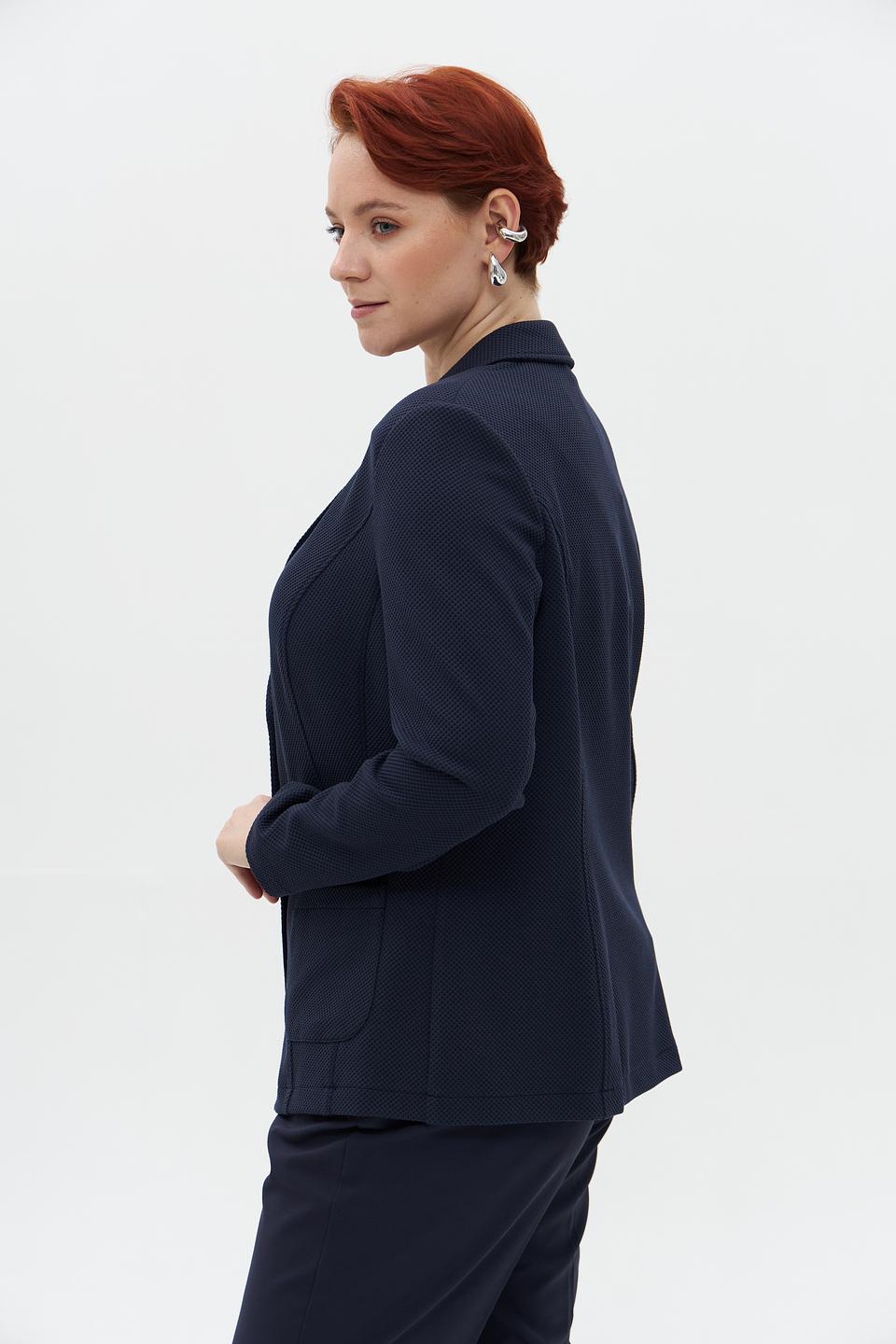 Жакет Lebek приталенный тёмно-синий