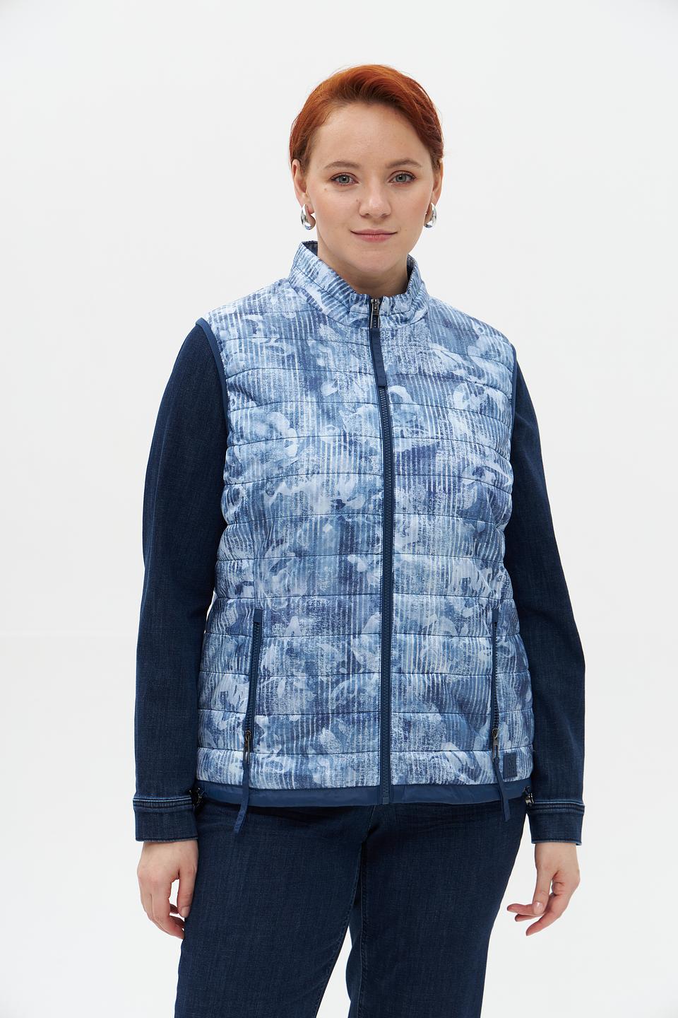 Жилет Rabe collection стеганый синий