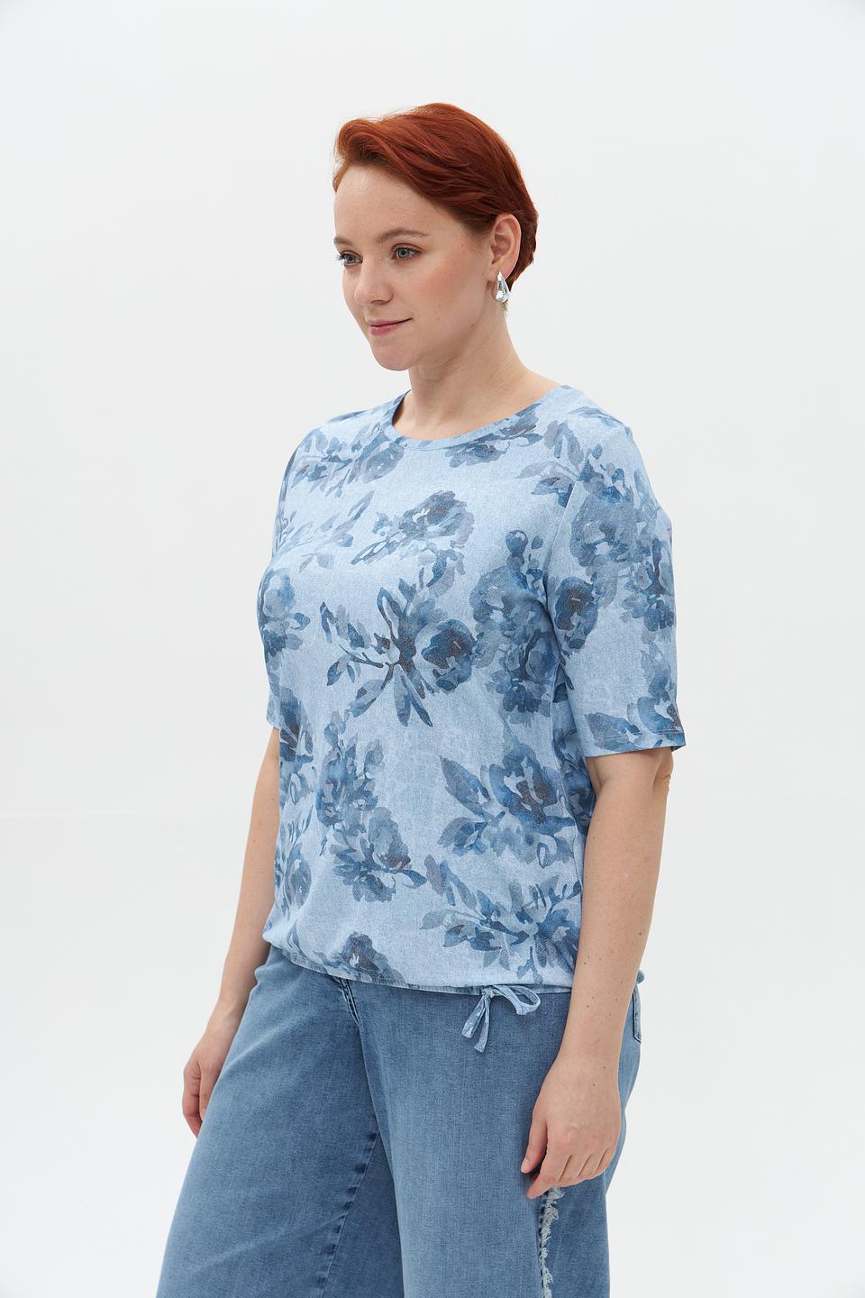 Футболка Rabe collection с цветочным принтом