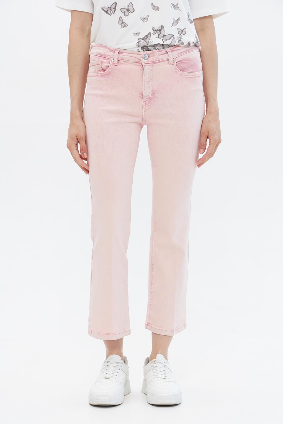 Джинсы Oui розовые прямые